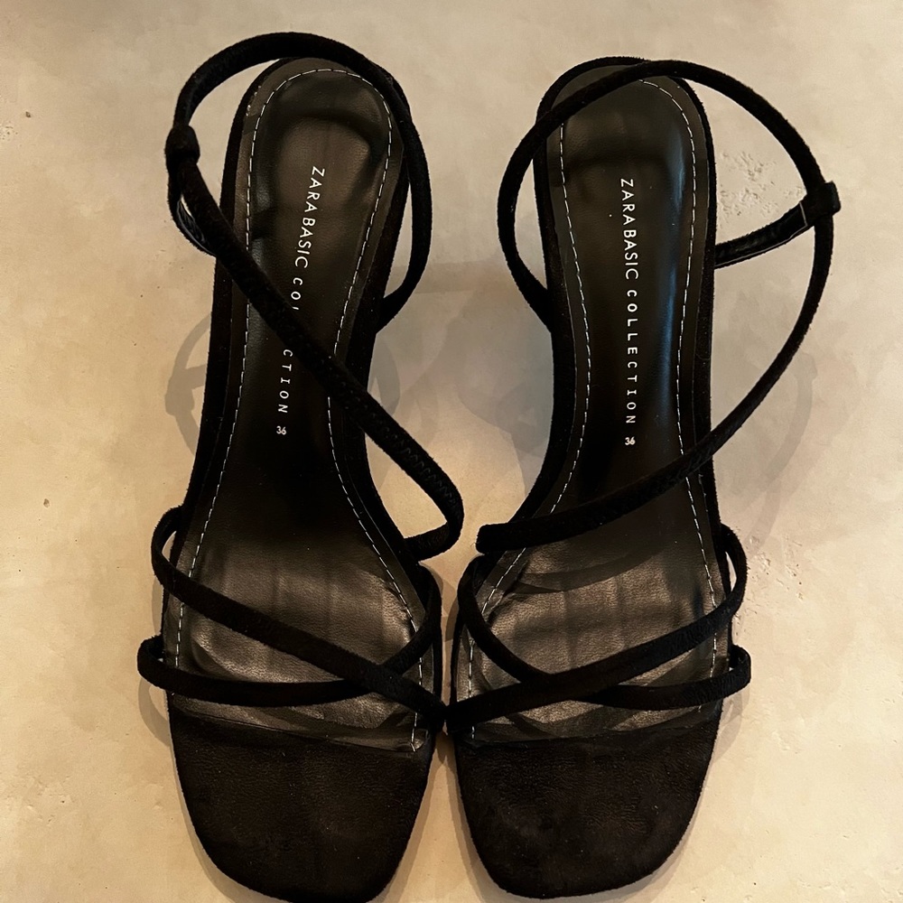 Zara suede sling back